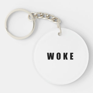 "WOKE" (dubbelzijdig) Sleutelhanger