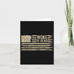 Woke Is Dood Grappige Sarcastische Slogan Amerikaa Kaart