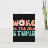 Woke Is The New Stud Funny Anti Woke Conservative  Kaart (Voorkant)