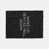 Woke Up Y As Hell Again  Fleece Deken (Voorkant (Horizontaal))