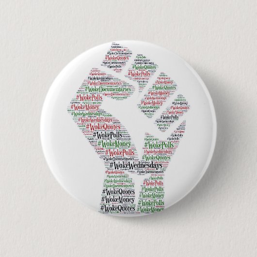 #WokeWoensdag Ronde Button 5,7 Cm (Voorkant)