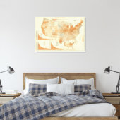 Wol Canvas Afdruk (Insitu (Slaapkamer))