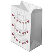 Wol hart 7th of een cadeautas voor bruiloft (Achterkant Gekanteld)