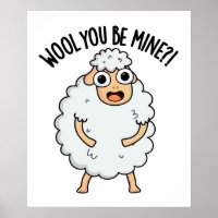 Wol je bent van mij grappige schapen woordspeling