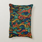 Wol Topped paisley Accent Kussen (Achterkant (Verticaal))