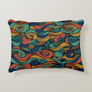 Wol Topped paisley Accent Kussen