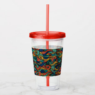 Wol Topped paisley Acryl Drinkbeker