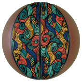 Wol Topped paisley Basketbal (Verticaal)