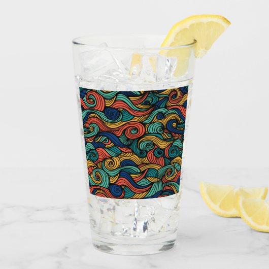 Wol Topped paisley Glas (Achterkant ijs)