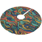 Wol Topped paisley Kerstboom Rok (Gekanteld)