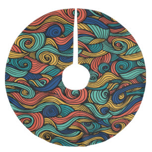 Wol Topped paisley Kerstboom Rok