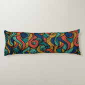 Wol Topped paisley Lichaamskussen (Achterkant)