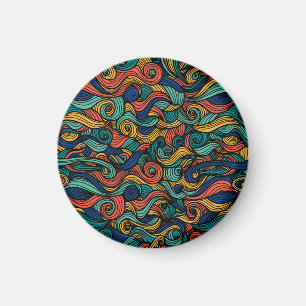 Wol Topped paisley Magneet