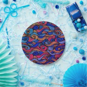 Wol Topped paisley Papieren Bordje