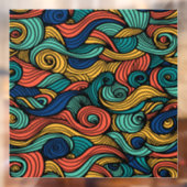 Wol Topped paisley Raamsticker (Vel 2)