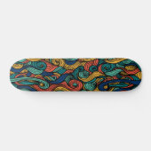 Wol Topped paisley Skateboard (Horizontaal)