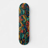 Wol Topped paisley Skateboard (Voorkant)