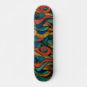 Wol Topped paisley Skateboard (Voorkant)