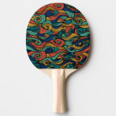 Wol Topped paisley Tafeltennisbatje (Voorkant)