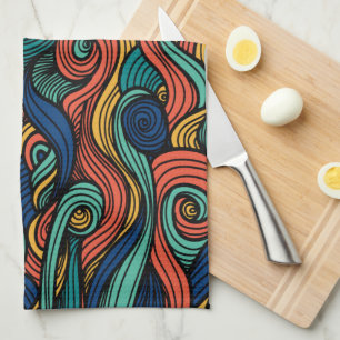 Wol Topped paisley Theedoek
