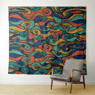 Wol Topped paisley Wandkleed