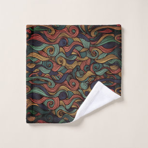 Wol Topped paisley Washandje