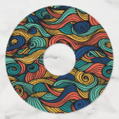 Wol Topped paisley Wijnglaslabel (Achterkant)