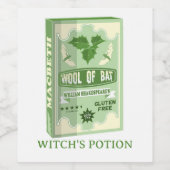 WOL VAN BAT MACBETH HEKSEN WIJN ETIKET (Enkel label)