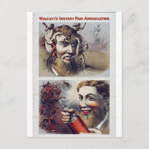 Wolcott's Instant Pain Annihilator Briefkaart