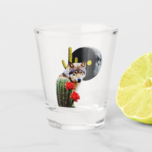 Wolf16: Shot Glas (Voorkant)