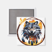 Wolf 03 magneet (Voorkant / Achterkant)