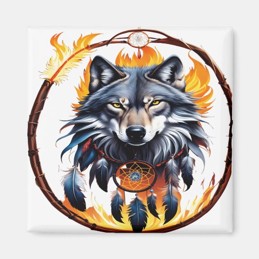 Wolf 03 magneet (Voorkant)