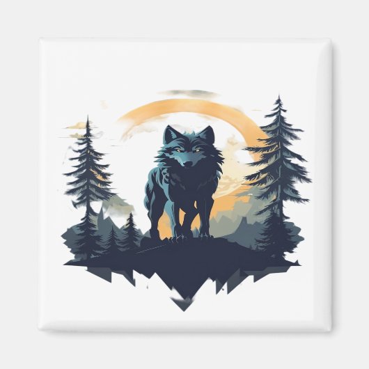 Wolf 08 magneet (Voorkant)