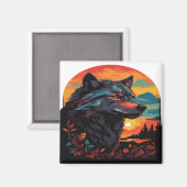 Wolf 09 magneet (Voorkant / Achterkant)