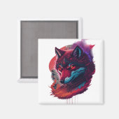 Wolf 15 magneet (Voorkant / Achterkant)