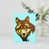 Wolf 1 Briefkaart (Staand voorkant)