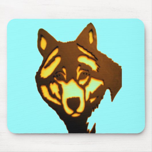 Wolf 1 Mousepad Muismat (Voorkant)