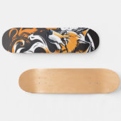 Wolf, Abstracte kunst. Skateboard (Horizontaal)