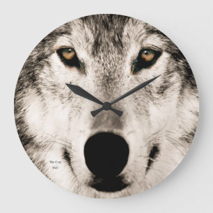 Wolf afbeelding voor acrylwandklok grote klok
