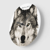 Wolf afbeelding voor acrylwandklok grote klok (Hoek)