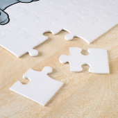 Wolf als Bodybuilder extreem Legpuzzel (Zijkant)