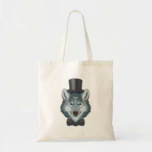 Wolf als Bruidegom met Boog Tote Bag