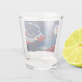 Wolf American Flag Shot Glas (Achterkant)