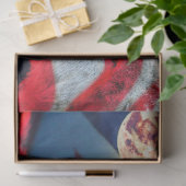 Wolf American Pride of Flag Tissuepapier (Geschenk)