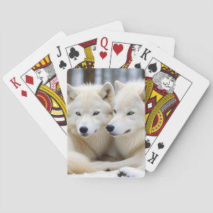 Wolf Animal Natuur Wildlife Affection Caring Pokerkaarten