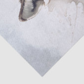 Wolf Aquarel Tissuepapier (Detail)