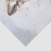 Wolf-aquarel Tissuepapier (Detail)