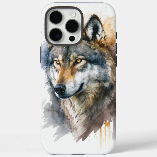 Wolf aquarelschilderij Case-Mate iPhone case (Achterkant)
