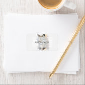 Wolf aquarelschilderij etiket (Insitu)