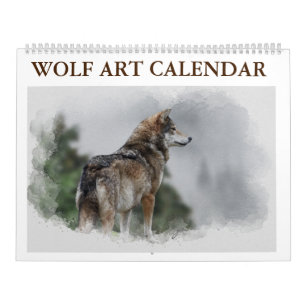 Wolf Art Calendar Kalender